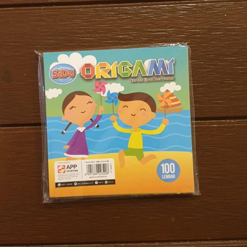 

Kertas origami sinar dunia 12x12 cm