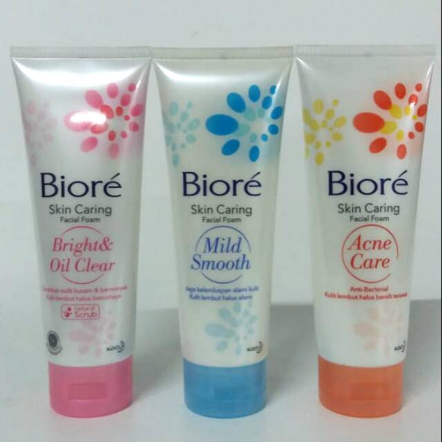 biore skin caring facial foam acne care