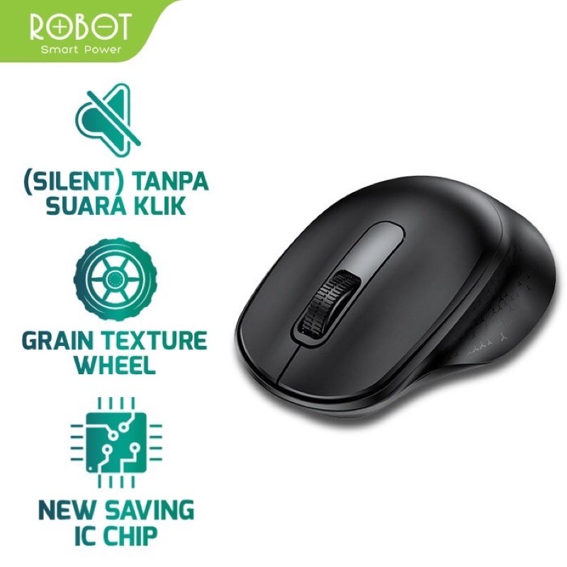 ROBOT M312 2.4G Wireless Mouse Silent Key 1600DPI 500Hz ORIGINAL