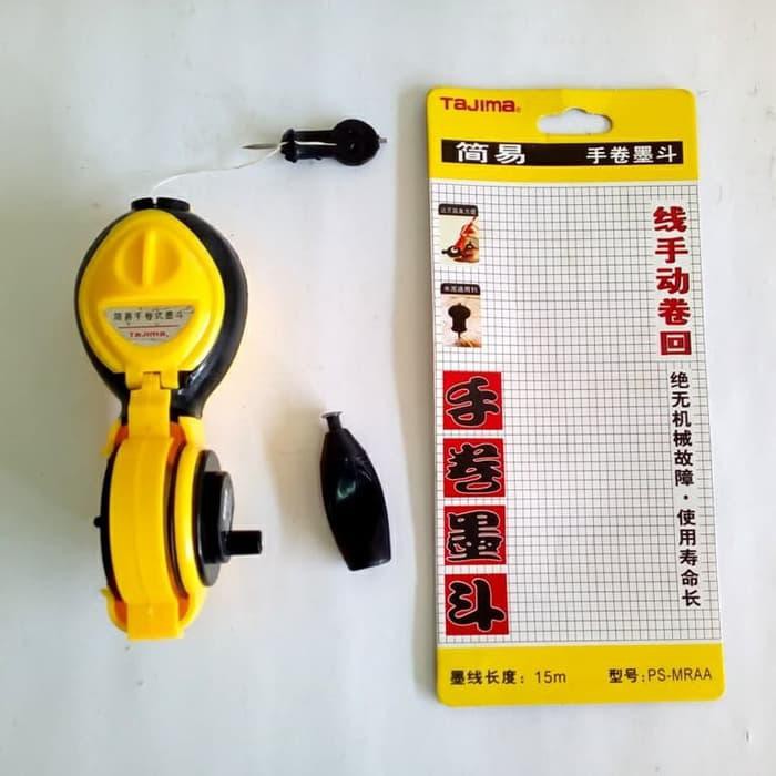

sipatan tinta/ chalk line/benang sipat tukang 15 meter tajima suku