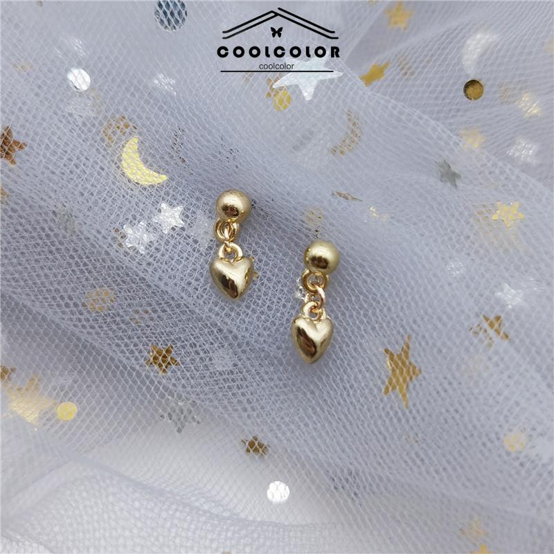 COD❤️1 pasang Anting Hati Kecil Wanita Aksesoris Fashion Mewah Korea Earrings panjang Dewasa Gaya Korea  Wanita Fashion Murah