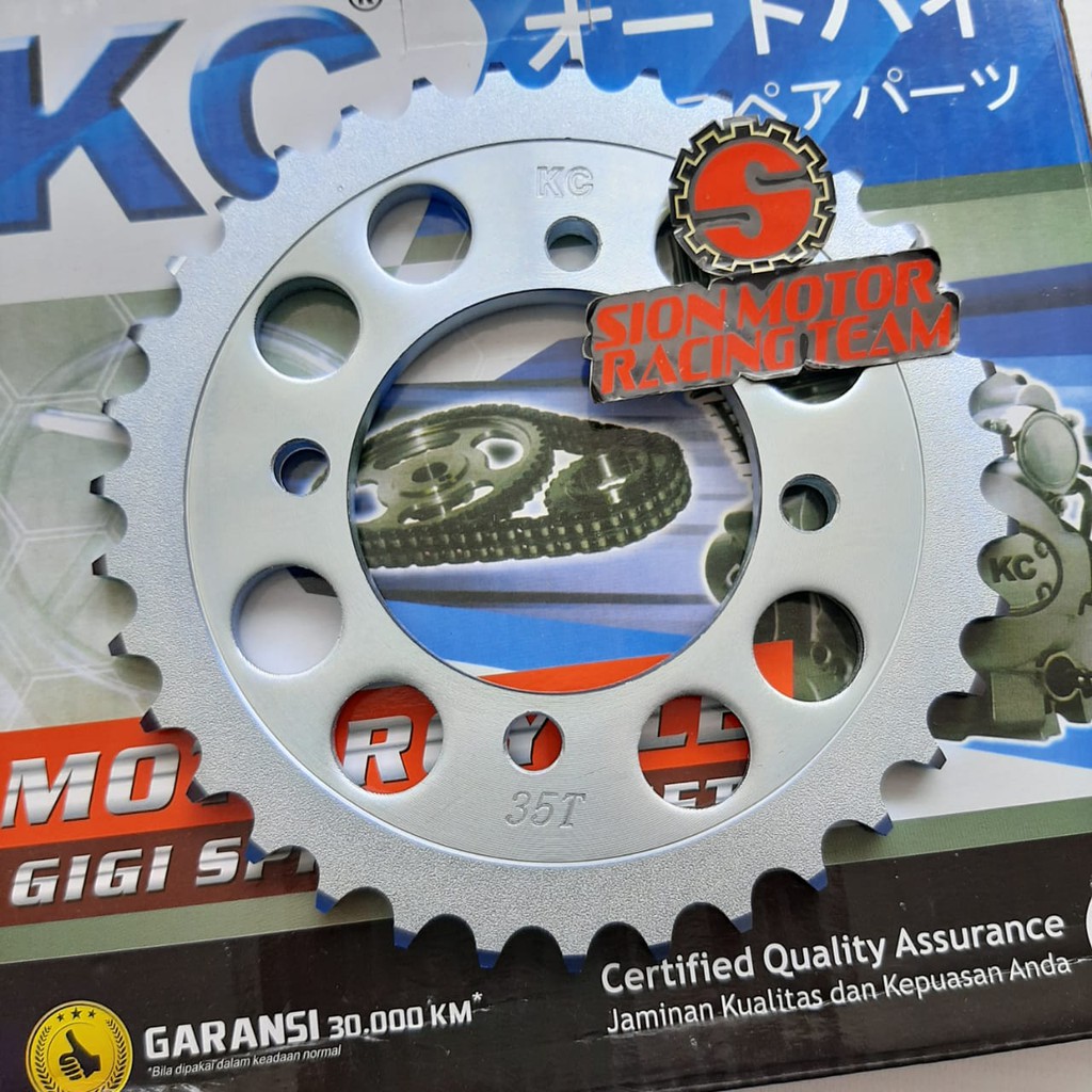 Paket Gear Gir Set / Gigi Sprocket Assy KC Yamaha Vega R New 35T - 15T 428H - 100L-2
