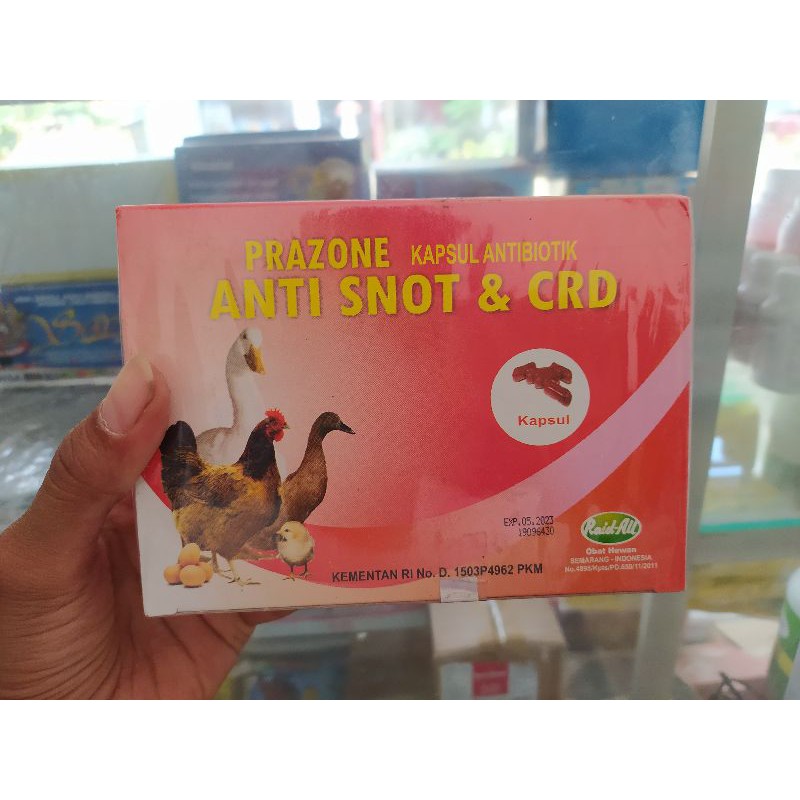Obat Pilek Ayam Bebek Unggas ANTI SNOT CRD PRAZONE