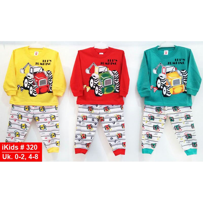 Setelan 1 set piyama anak cowok dan cewek / Sleepware kids / Baju tidur bayi