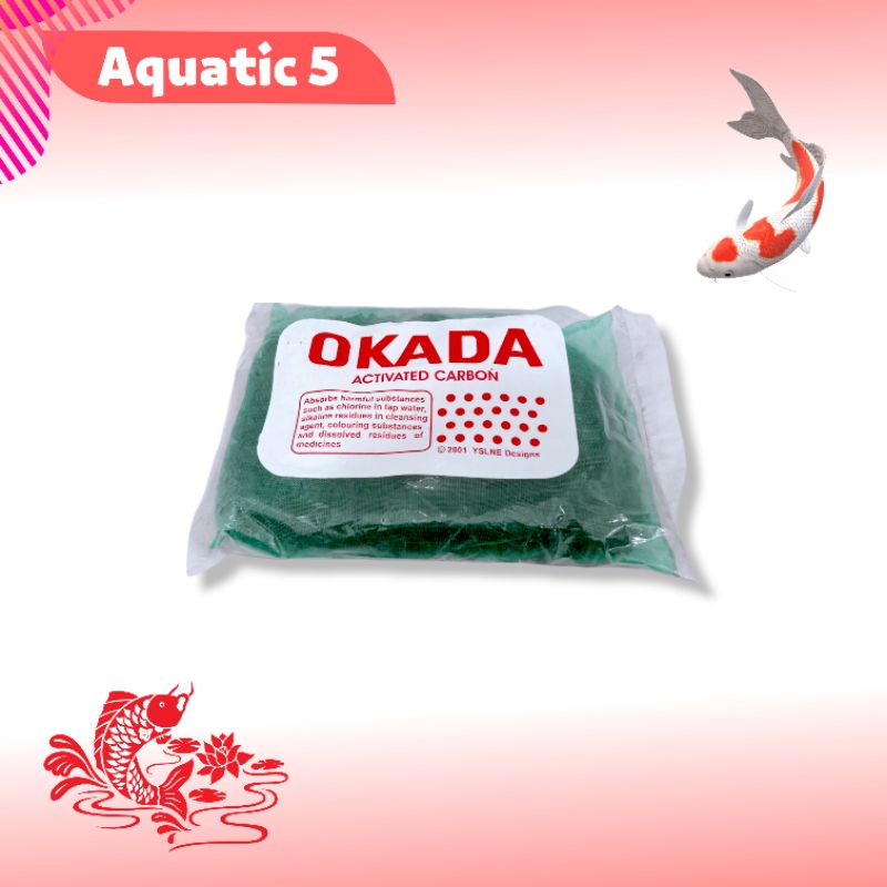 ARANG PENYARING FILTER AQUARIUM KARBON AKTIF OKADA