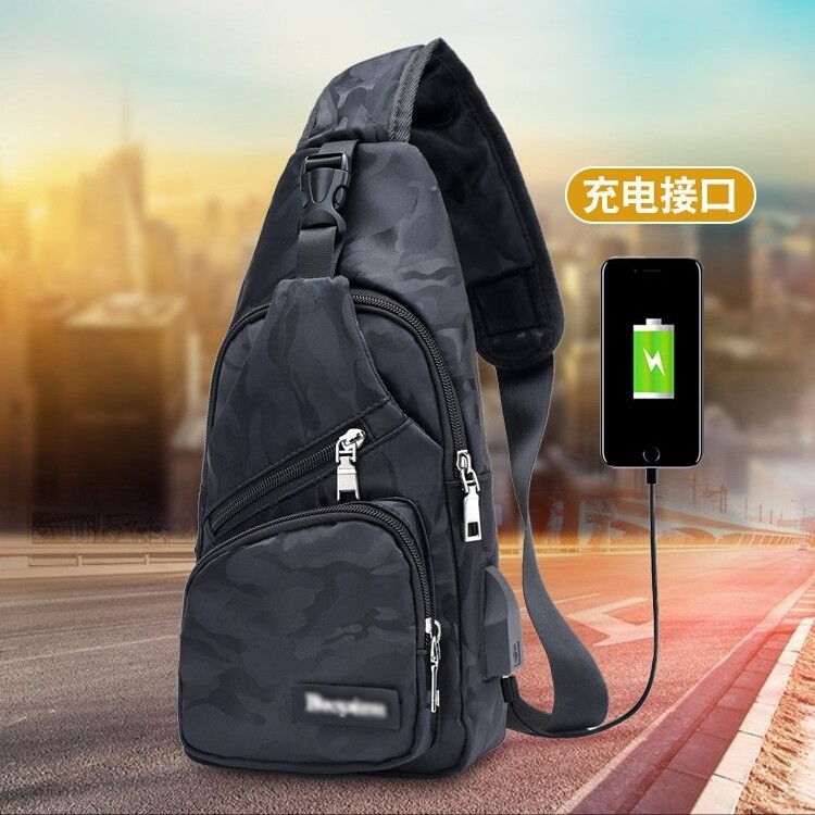 Tas selempang usb charger