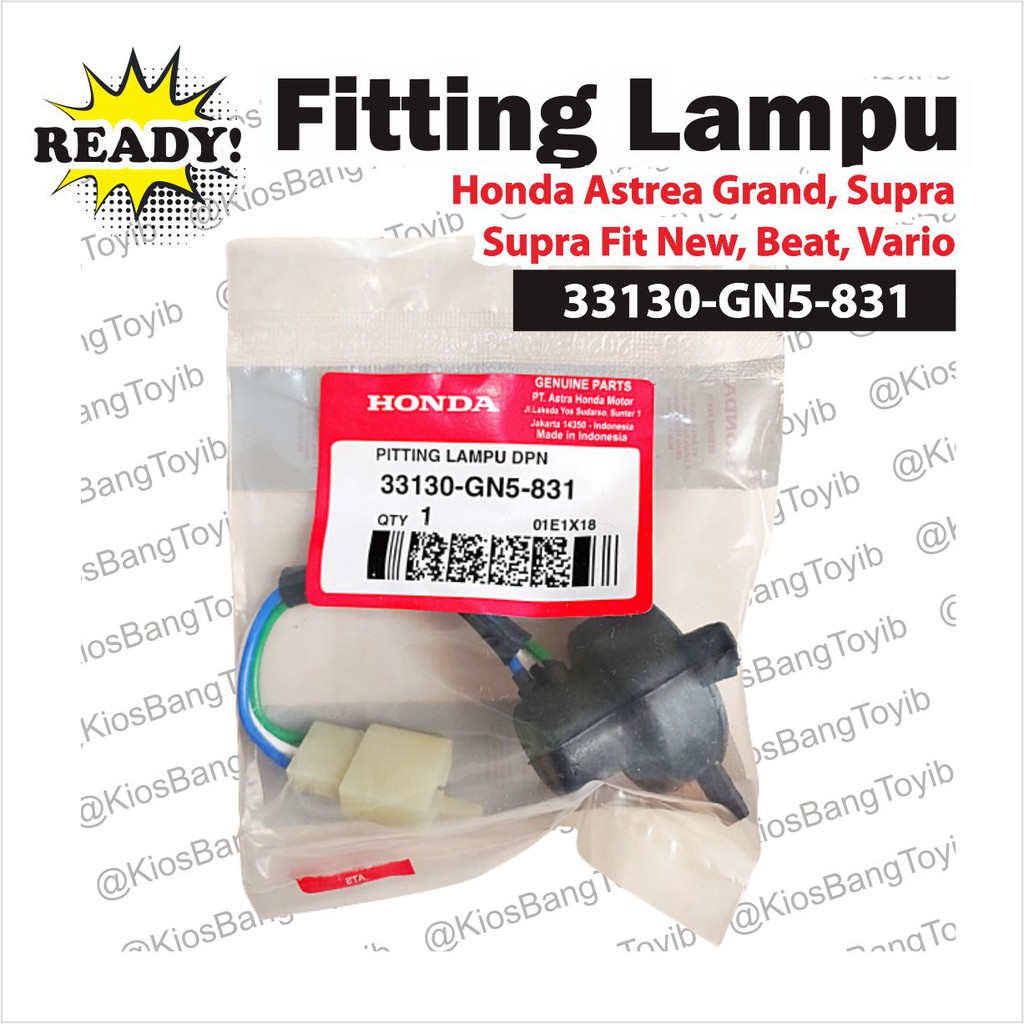 Fitting Fiting Pitting Lampu Honda Astrea Grand, Supra/Supra Fit New, Beat, Vario ❰33130-GN5-831❱