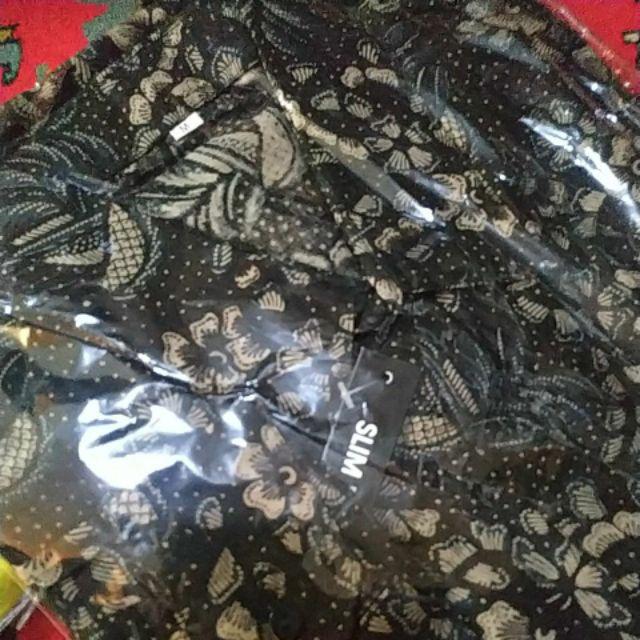 Kemeja Batik Slimfit Pria Terlaris Grosir Lengan Panjang Formal Kondangan Atasan Baju Cowok Qq 19
