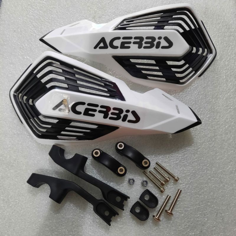 Handguard acerbis Trail motorcross Putih Hitam
