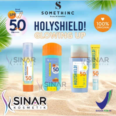 ✦SINAR✦ Somethinc Sunscreen | Holyshield Sunscreen Spray | Glowing Up Sunscreen Stick | Comfort Corrector Serum - 50ml 15ml