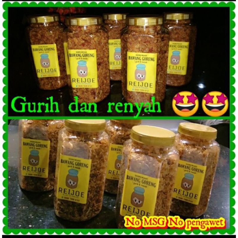 

Bawang goreng Reijoe gurih dan renyah