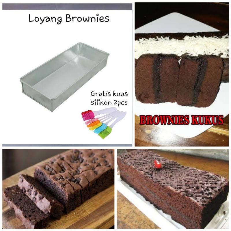 Loyang Brownies Kotak Persegi panjang / Loyang Bolu Kukus panggang / Loyang Kue Bolu