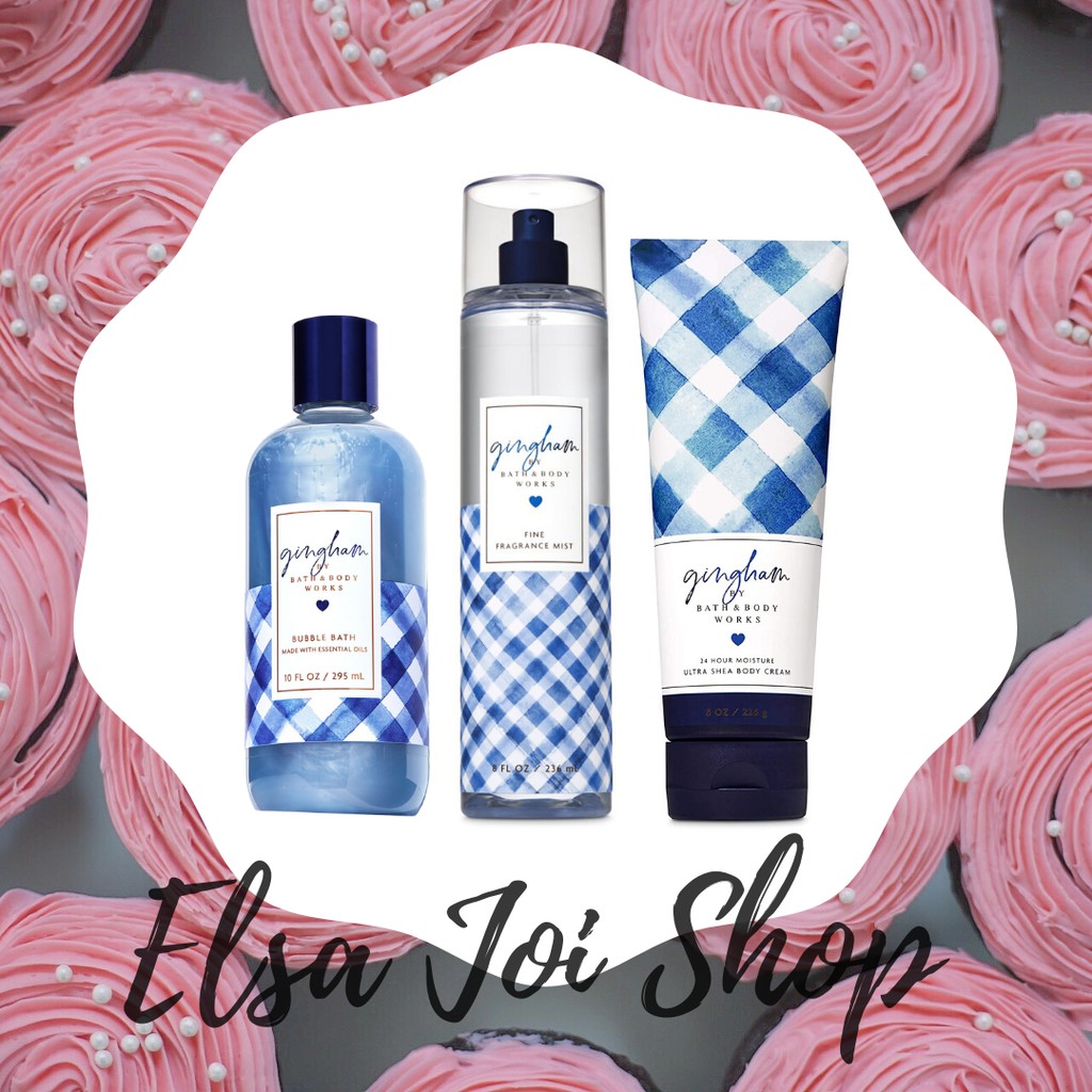 BBW Bath &amp; Body Works GINGHAM SERIES