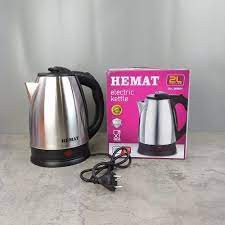 TEKO LISTRIK 2L ELECTRIC KETTLE 2 LITER PEMANAS AIR KAPASITAR BESAR KETTLE MASAK AER BODY STENLIS CORDLES ESKAN MUG KETEL LISTERIK