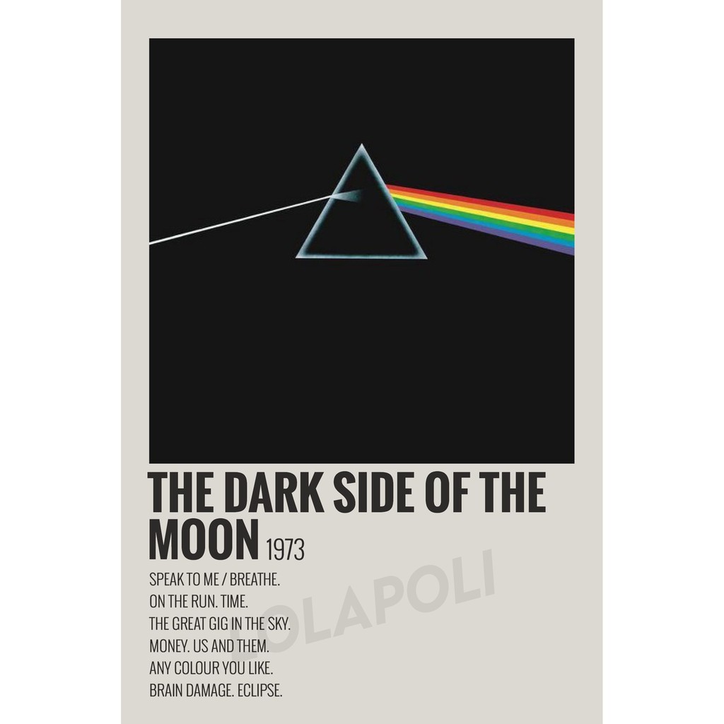 Poster Cover Album The Dark Side of The Moon - Pink Floyd