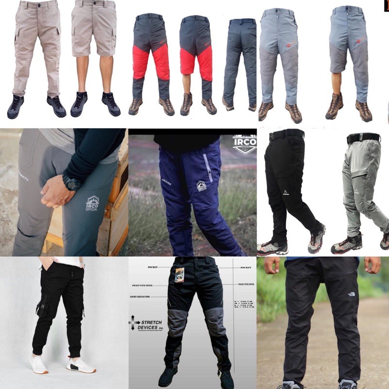 PAKET 3 PCS CELANA OUTDOOR QUICKDRY CARGO GUNUNG