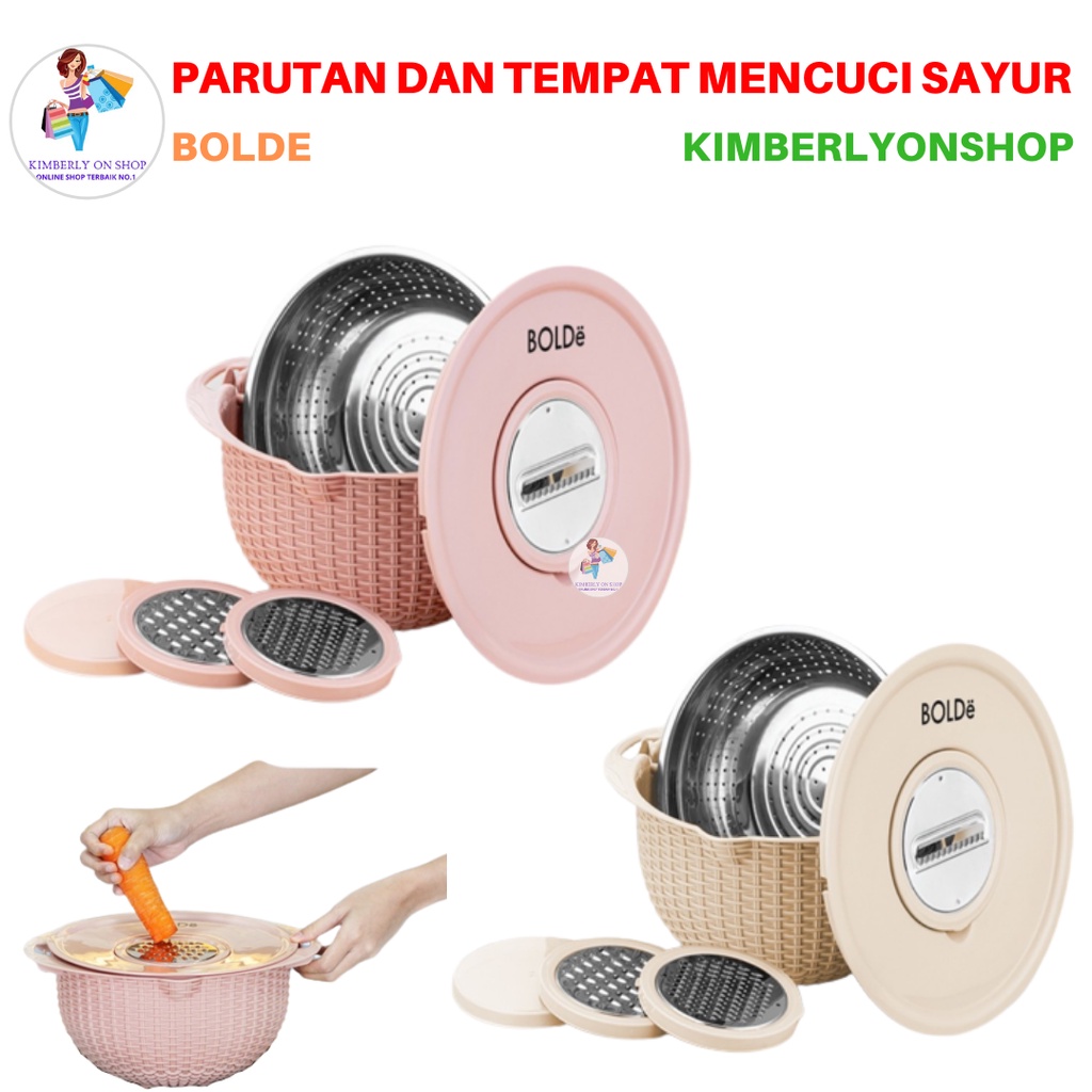 Max Grater Combo 2 In 1 Parutan Dan Tempat Mencuci Sayur Buah Bolde