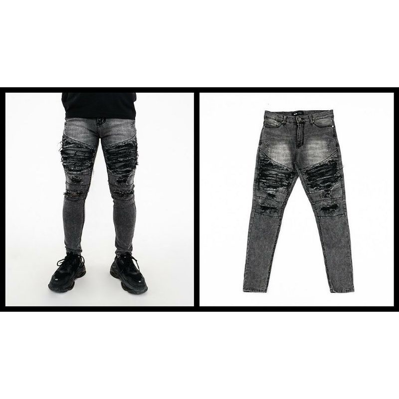 Celana Jeans Uprise Denim - Dusty Grey Ver 2