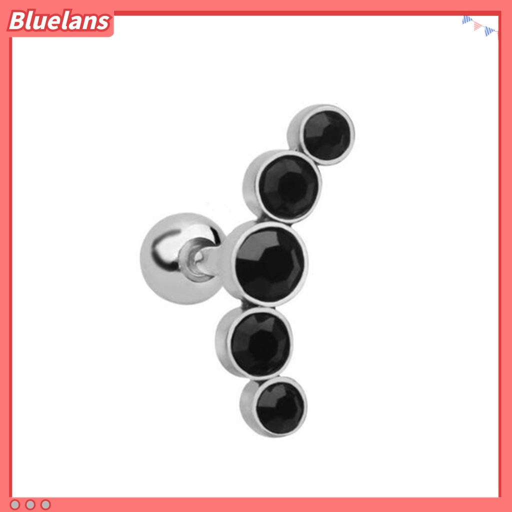 1pc Anting Stud Piercing Tulang Rawan Bahan Stainless Steel Untuk Wanita