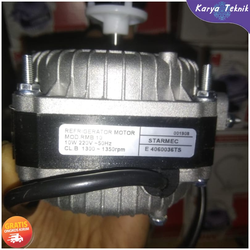 DINAMO KIPAS MOTOR FAN SHOWCASE FREEZER KONDENSOR 10WATT TEMBAGA