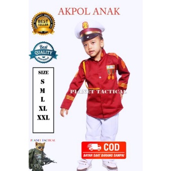 BAJU PROFESI ANAK AKPOL CILIK KOSTUM AKPOL ANAK GROSIR