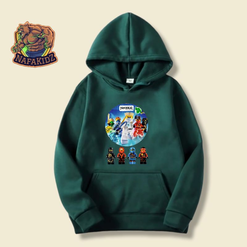 HOODIE ANAK NINJA GO LEGO SWEATER ANAK LEGO NINJA GO JAKET ANAK LAKI LAKI NINJA GO LEGO HUDY ANAK NI