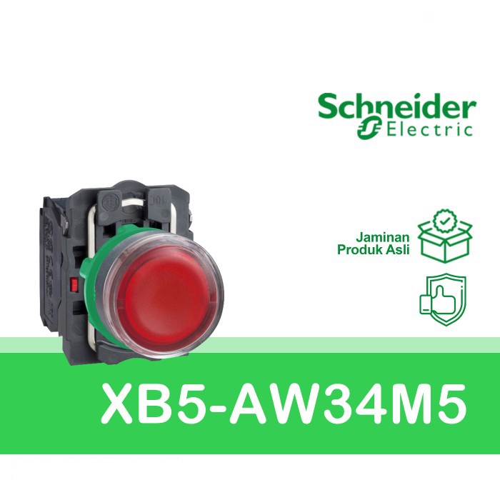 SCHNEIDER PUSH BUTTON XB5AW33-34M5 22MM