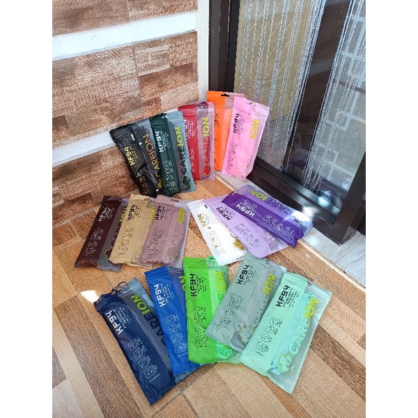 Masker Kf94 18Warna Careion 4ply Beli 1 Dapat 2 Ziplock Rainbow Kemasan Ecer Korea Satuan Gradasi