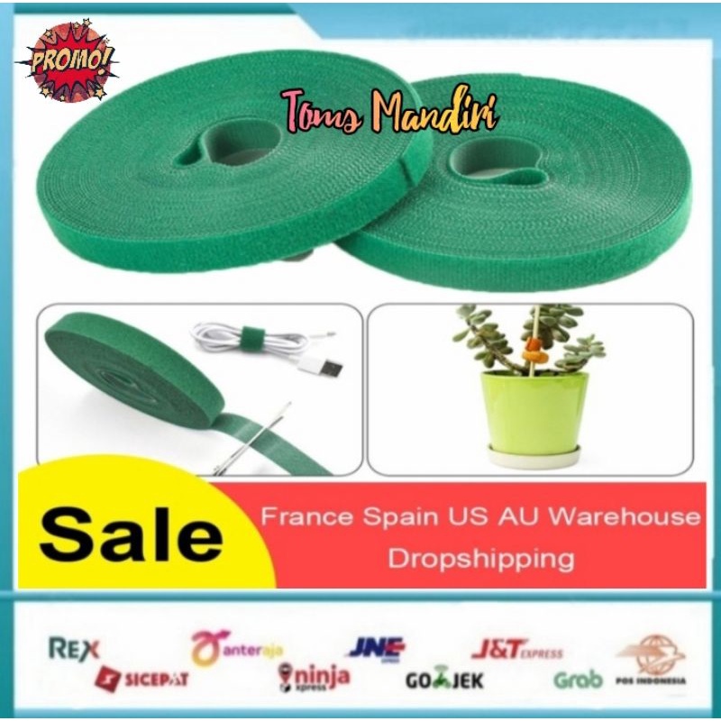 

Velcro Cable Pengikat 1 CM 50 Meter Hijau