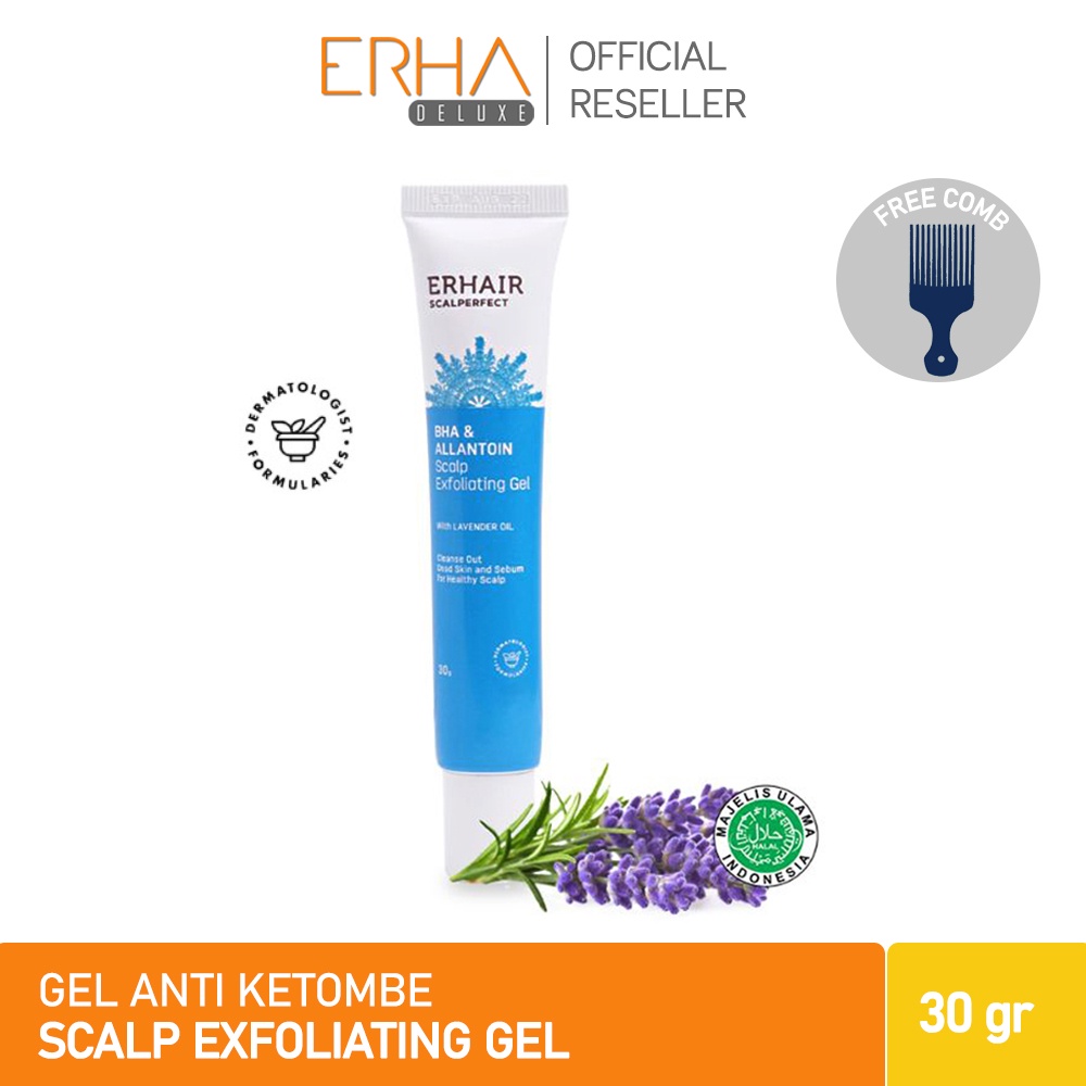 ERHAIR Perawatan Kulit Kepala ERHA Scalp Scalperfect BHA Exfoliating Gel - Atasi Iritasi &amp; Gatal