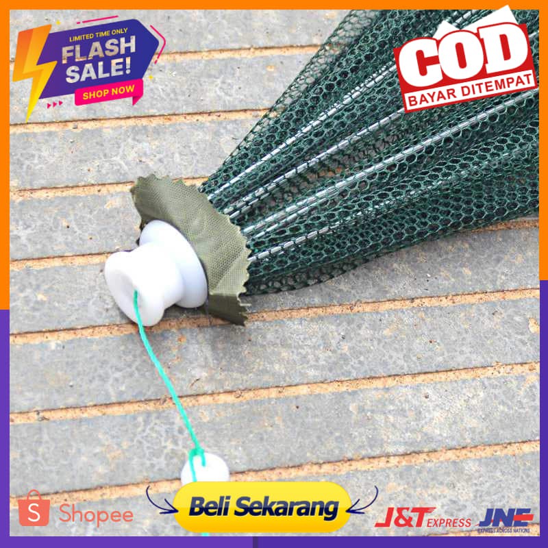 Jaring Pancing Ikan Hexagonal 8 Hole Fishing Net Trap Cage