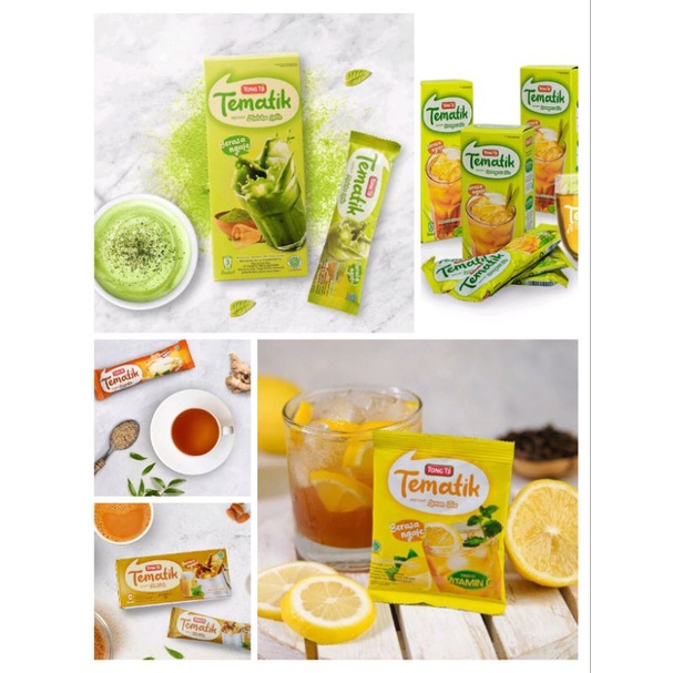 

TONG TJI TEMATIK LEMON TEA / MATCHA LATTE / LEMONGRASS / TEH TARIK / GINGER TEA (HARGA PER PC)