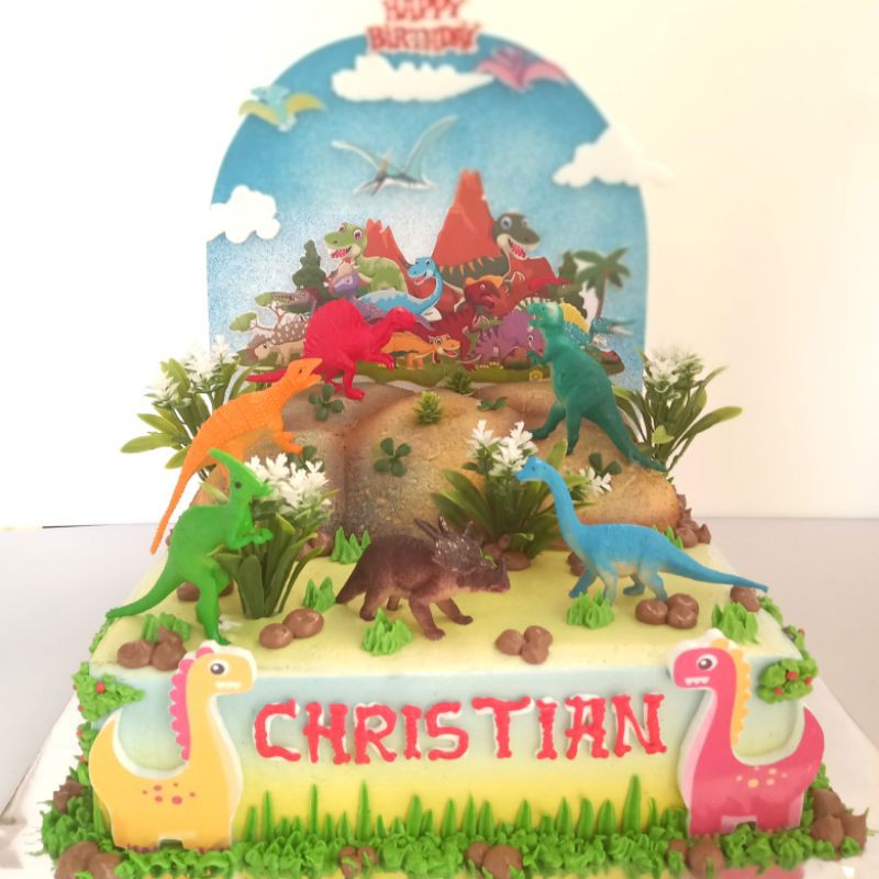 

Dinosaurus cake/jurassic park cake