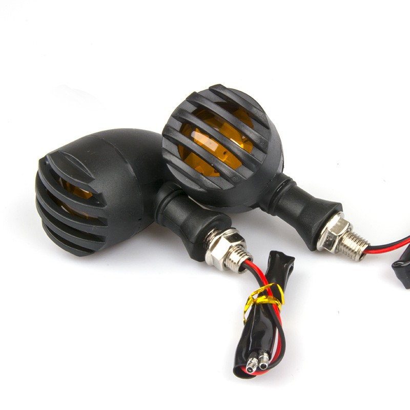 2 pcs Universal LED Sinyal Giliran untuk Sepeda Motor Panah Amber Lampu Belakang Berkedip Sinyal Lampu Rem Indikator