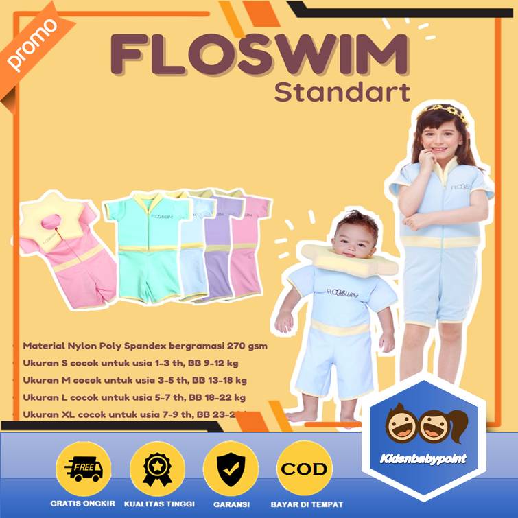 ( BISA COD ) GO SWIM FLO SWIM CUDDLEME Baju berenang mengapung anak / Goswim/  cuddle Me / baju renang anak cuddleme / perempuan/ laki / alat renang