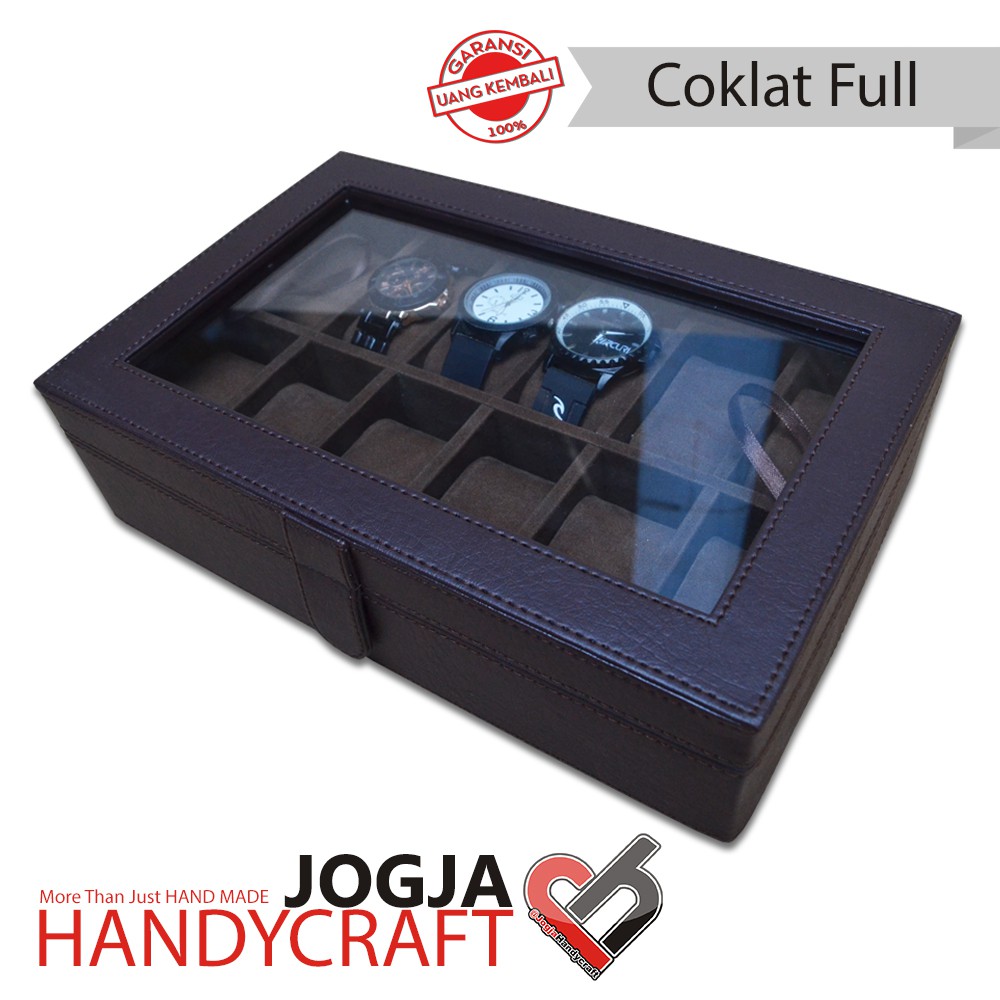 (PROMO) Kotak Tempat Jam Tangan Isi 12 , Watch Box, Wadah Jam, Box Jam