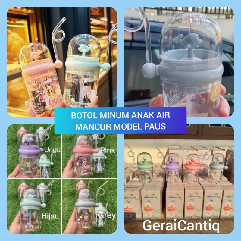 BOTOL MINUM ANAK PAUS AIR MANCUR TEBAL KUAT ANTI BOCOR