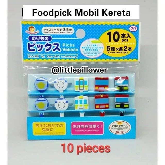 Food pick Mobil Kereta/Tusukan buah pesawat/Bekal anak/bento tools