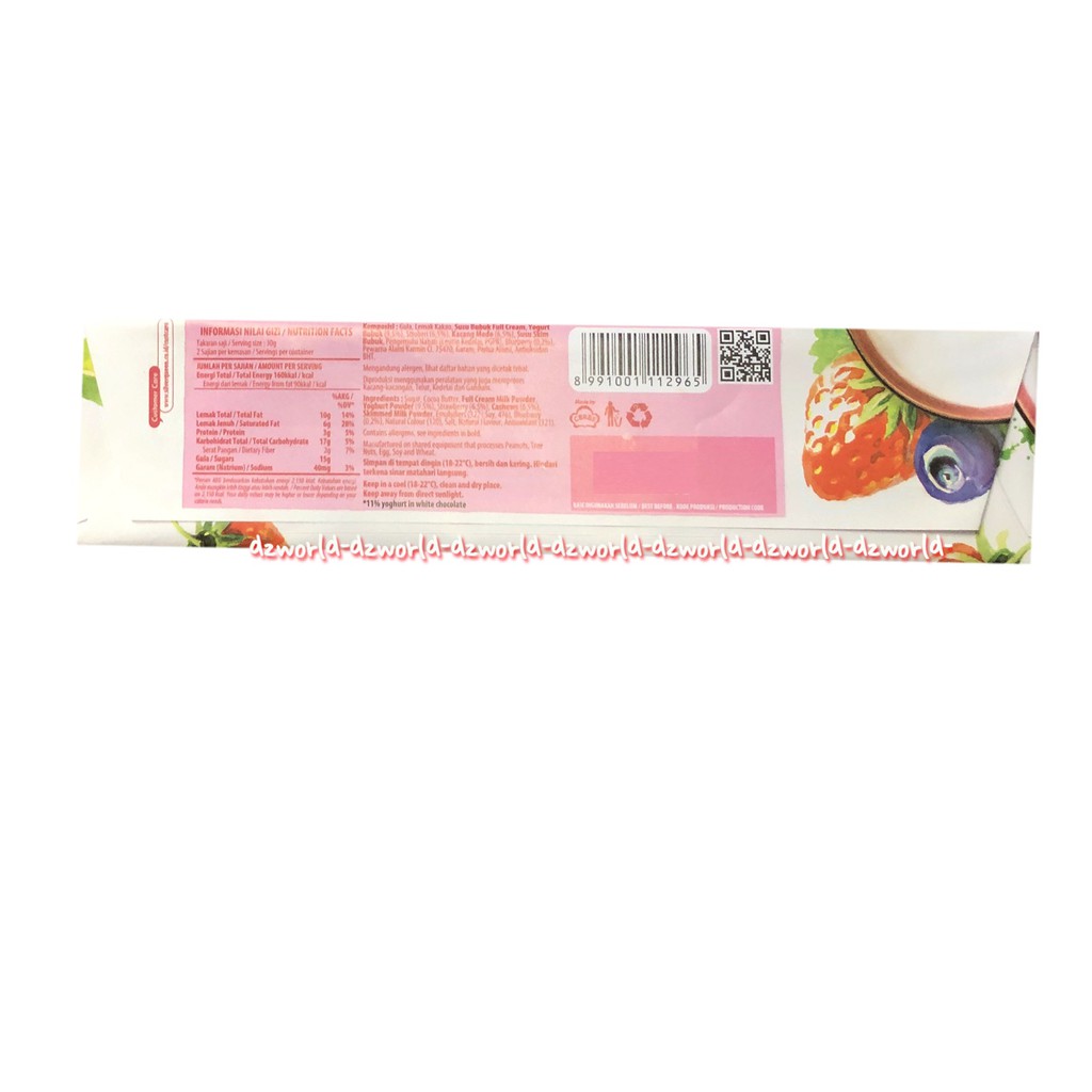 Silverqueen Very Berry Yoghurt 30gr Green Tea Coklat Silver Queen Hijau Strawberry