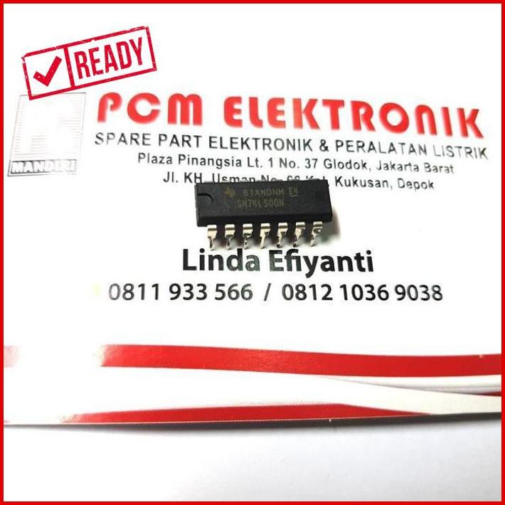 Ic Ttl 7400 Sn 74Ls00N Pcmel29 Kualitas Baik