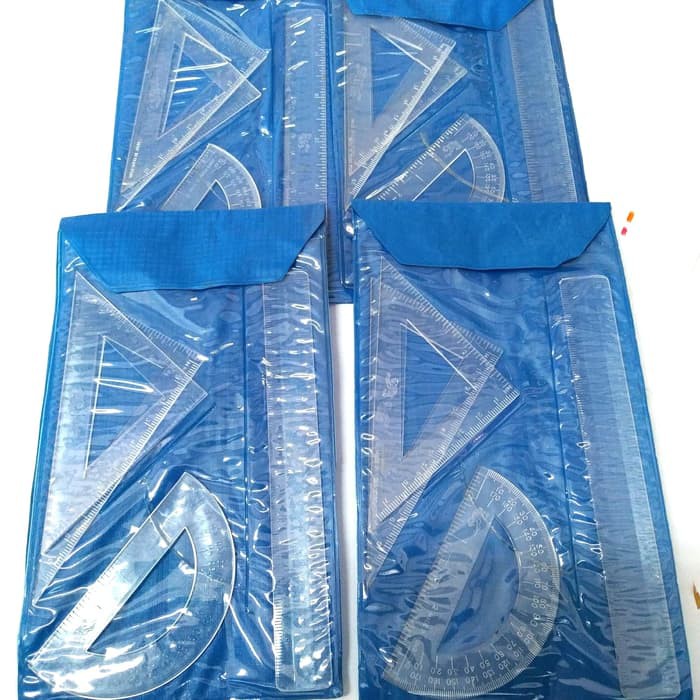 

OBRAL Penggaris Set 4 Macam (3set / 3 pak penggaris)