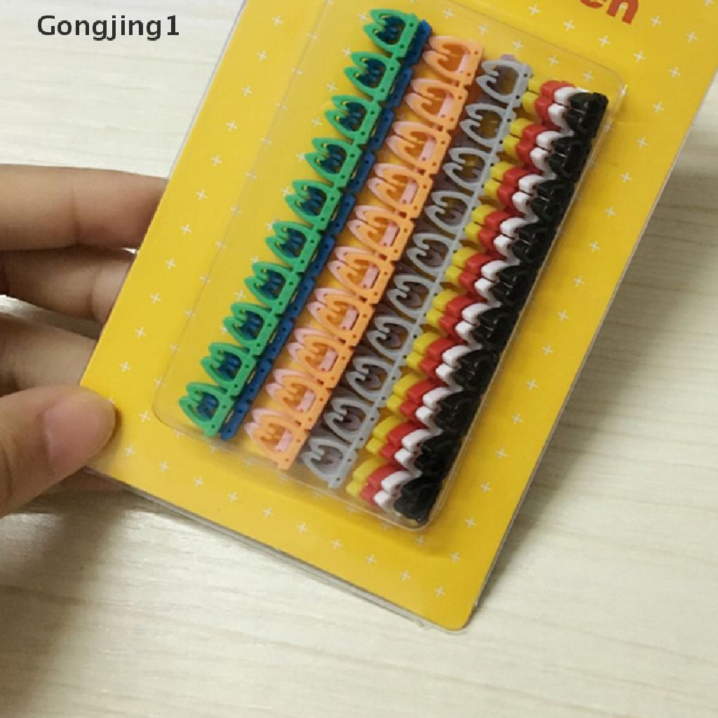 Gongjing1 100Pcs / lot Stiker Label Penanda Kabel RJ45 CAT5 / CAT6 Anti Air