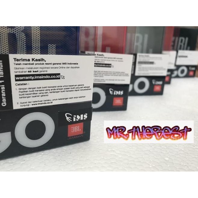 EEFC JBL GO SPEAKER ORIGINAL GARANSI IMS 1 TAHUN (RESMI) ORIGINAL JBL GO 1 - HITAM 2L5C