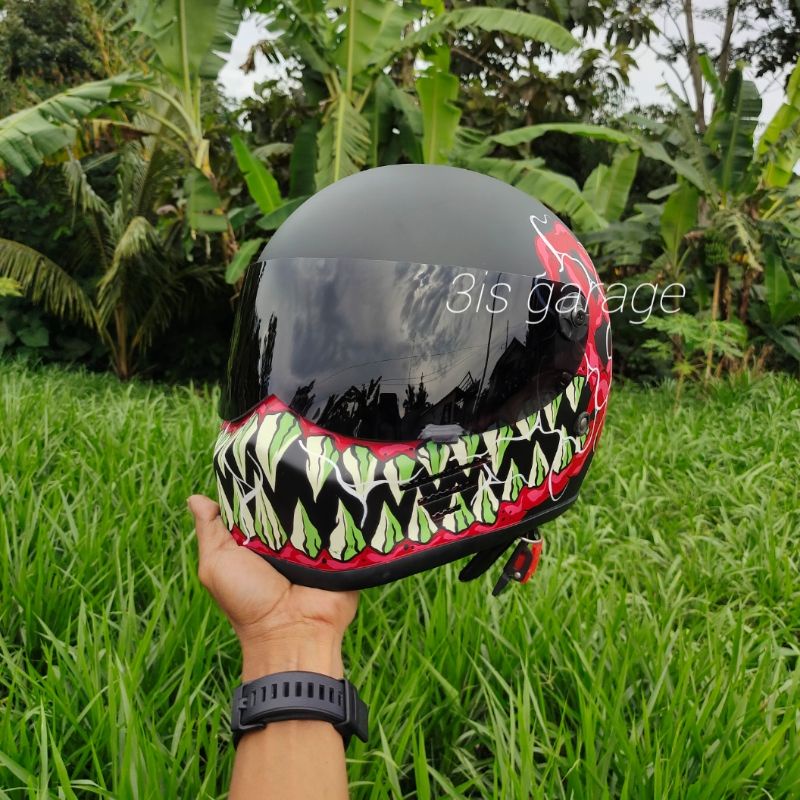 HELM CUSTOM CAKIL BANDIT SIMPSON M30 FULL FACE VINTAGE CLASSIC RETRO