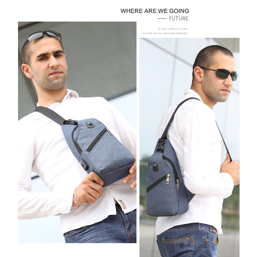 Tas Cowok / Pria untuk Dada / Punggung / Pinggang / Selempang sling model terbaru import TP017