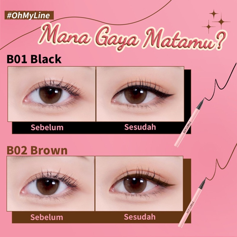 [BISA COD] PINKFLASH Waterproof Easy Eyeliner