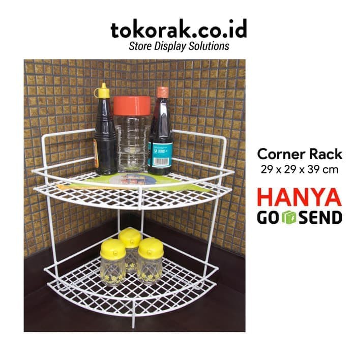 RAK SUDUT DAPUR KAMAR MANDI SERBAGUNA CORNER RACK MODELLINE GOJEK ONLY