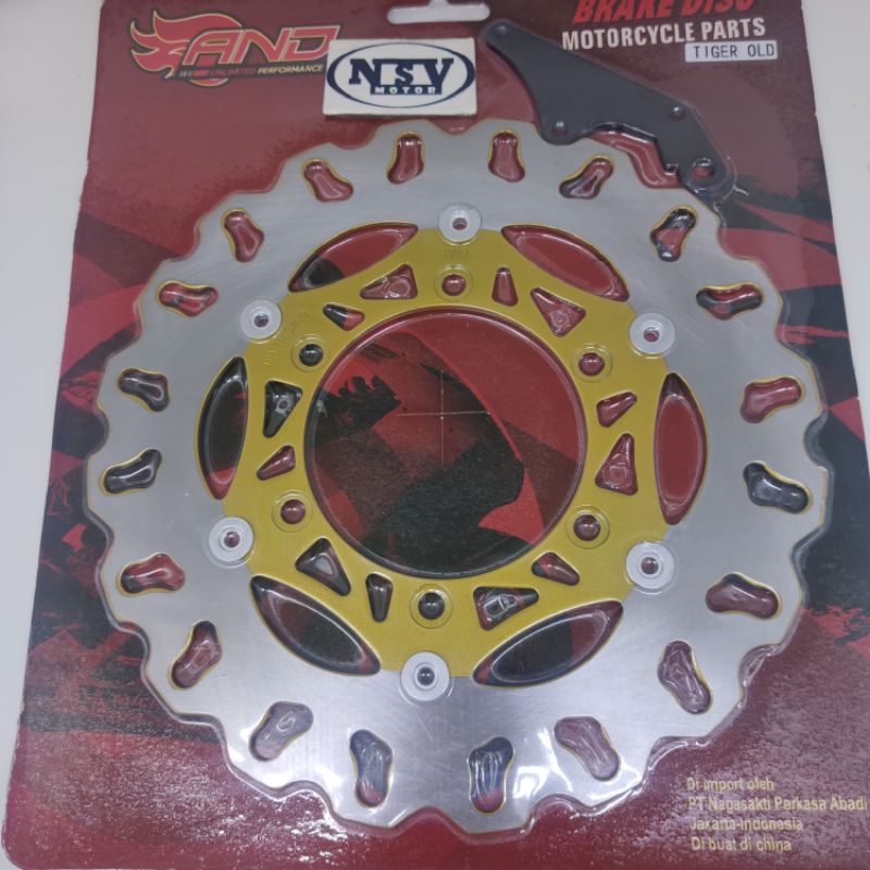 DISC PIRINGAN CAKRAM DEPAN DAYTONA TIGER OLD MEGAPRO NEW CBR 150 OLD PLUS BREKET LEBAR 300MM