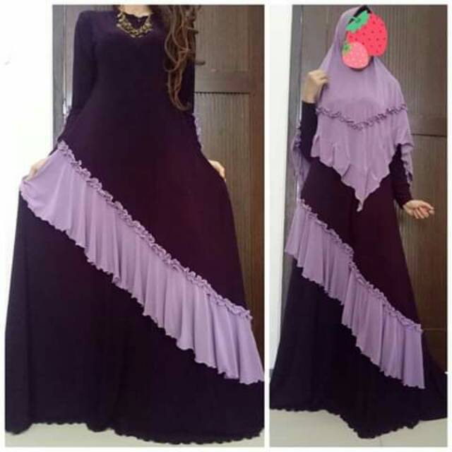 Gamis Syar'i Jersey Rempel Annisa Dress GAMIS JERSY ORIGINAL