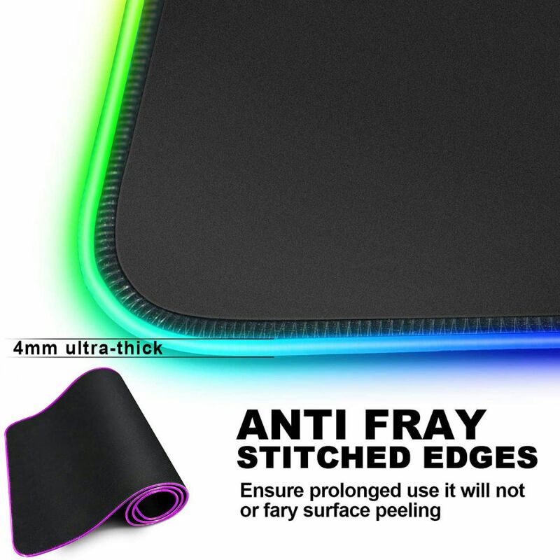 TaffGo Gaming Mouse Pad ILLUMINATED LED RGB 800x300mm - RGB-03